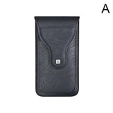 Vintage PU Leather Phone Bag Outdoor Sport Waist Bag Protective Case