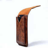Vintage PU Leather Phone Bag Outdoor Sport Waist Bag Protective Case