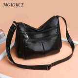 Vintage PU Leather Women's Shoulder Bag Large Tote Handbag