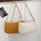 Vintage PU Leather Shoulder Bag Women Solid Handbags