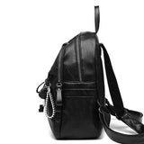 Vintage PU Leather Travel Women Backpack Student School Bags
