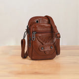 Vintage PU Shoulder Bag Soft Leather Female Shoulder Tote Bag