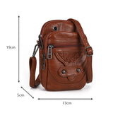 Vintage PU Shoulder Bag Soft Leather Female Shoulder Tote Bag