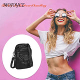 Vintage PU Shoulder Bag Soft Leather Female Tote Bag Zipper Mobile Phone Pouch
