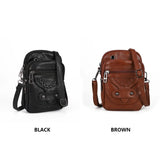 Vintage PU Shoulder Bag Soft Leather Female Shoulder Tote Bag