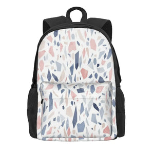 Pastel Pink Beige Backpack Men Women Schoolbag Child School Backpack