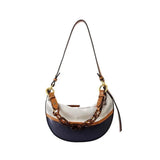 Vintage Patchwork Shoulder Bags Women Large Capacity Chain Bag