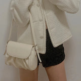 Vintage Pleated Shoulder Bags Women PU Leather Bolsa OL