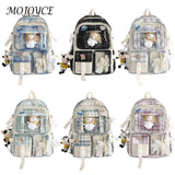 Vintage Patchwork Hit Backpack for School Students