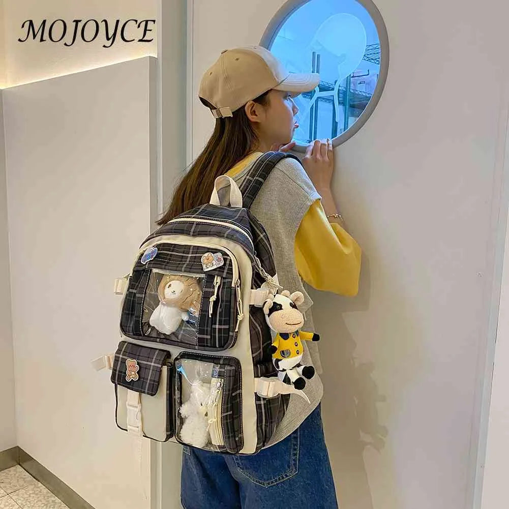 Vintage Patchwork Hit Backpack for School Students