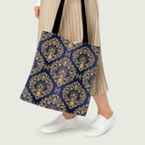 Vintage Print Women Shoulder Bag Reusable Shopper Tote Bag