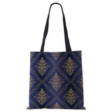 Vintage Print Women Shoulder Bag Reusable Shopper Tote Bag