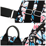 Vintage Print Women's Backpack Small Multifunctional Mini Shoulder Bag