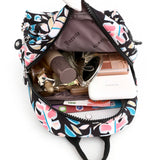 Vintage Print Women's Backpack Small Multifunctional Mini Shoulder Bag