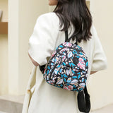 Vintage Print Women's Backpack Small Multifunctional Mini Shoulder Bag