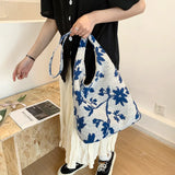 Vintage Printed Shoulder Bags Women Large Capacity Crossbody Underarm All-match