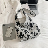 Vintage Printed Shoulder Bags Women Large Capacity Crossbody Underarm All-match