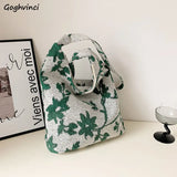 Vintage Printed Shoulder Bags Women Large Capacity Crossbody Underarm All-match