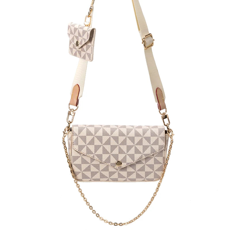 Vintage Printing 2-IN-1 Messenger Bag for Women
