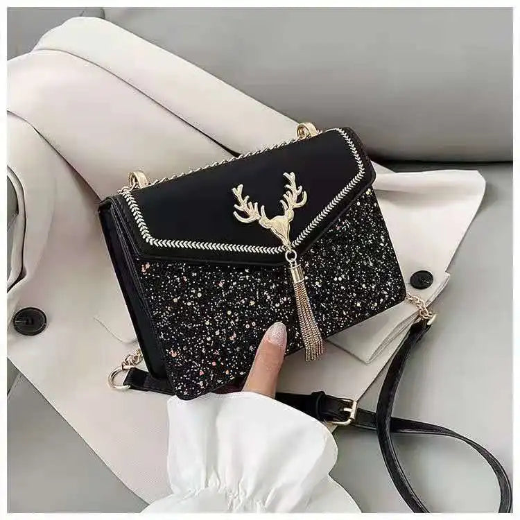 Vintage Printing Handbag Messenger Bag For Women