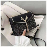 Vintage Printing Handbag Messenger Bag For Women