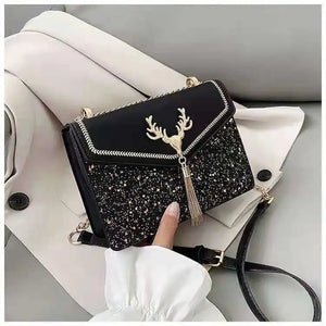 Vintage Printing Handbag Messenger Bags For Women Pu Leather Crossbody Bag