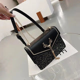 Vintage Printing Handbag Messenger Bags For Women Pu Leather Crossbody Bag