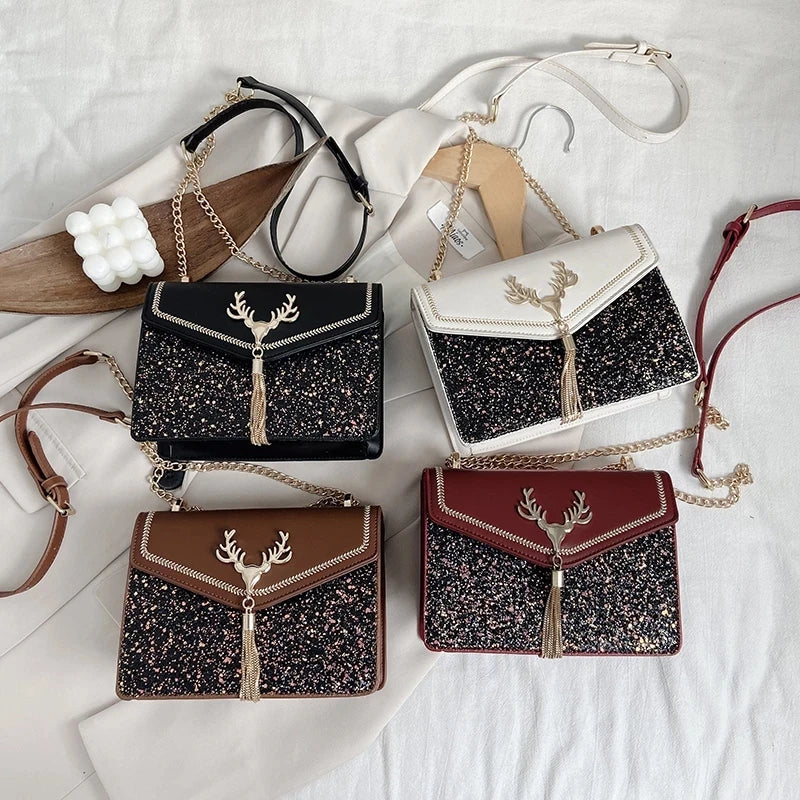 Vintage Printing Handbag Messenger Bag For Women