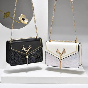 Vintage Printing Handbag Messenger Bag For Women