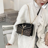 Vintage Printing Handbag Messenger Bags For Women Pu Leather Crossbody Bag