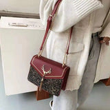 Vintage Printing Handbag Messenger Bags For Women
