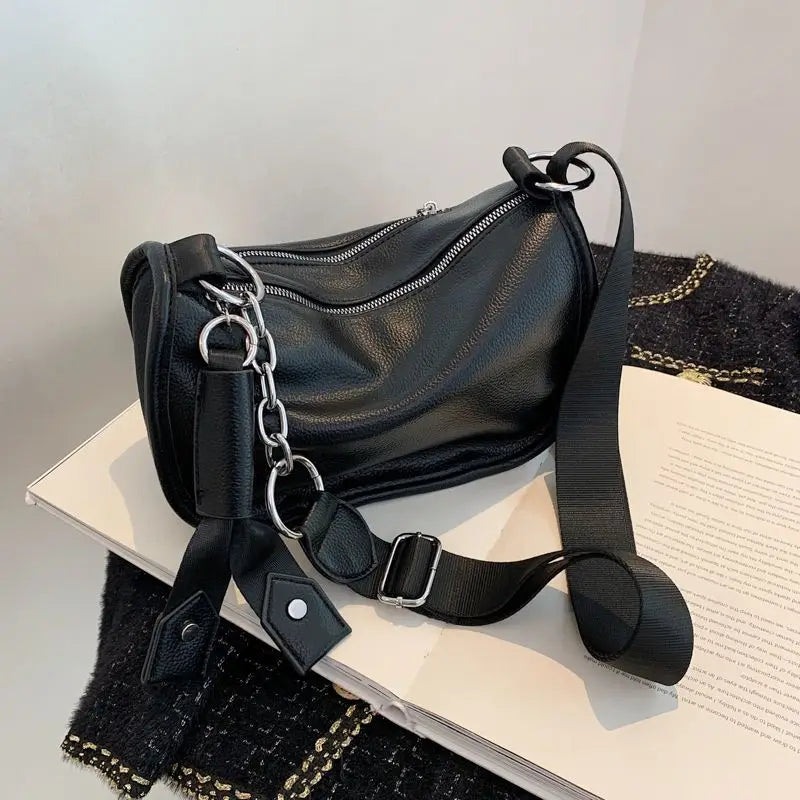 Vintage Pu Leather Women Messenger Bags High Female Leather Handbags