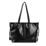 Vintage Large Capacity Women's Shoulder Bag Pu Leather Tote Handbag