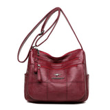 Vintage PU Leather Shoulder Small Crossbody Bags for Women Casual Purses