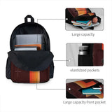 Vintage Retro Stripes Backpacks Men's Backpacks Bags For Women