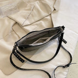 Vintage Rivet Shoulder Bag Large Capacity Messenger Motorcycle Bag