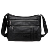 Vintage Satchel Crossbody Bag Women Lightweight Pockets Messenger Shoulder P