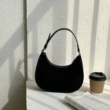 Vintage Scrub PU Leather Small Suede Shoulder Bags For Women