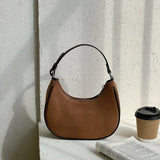 Vintage Scrub PU Leather Small Suede Shoulder Bags For Women