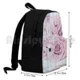 Vintage Pink Rose Hiking Backpack Climbing Sports Bag