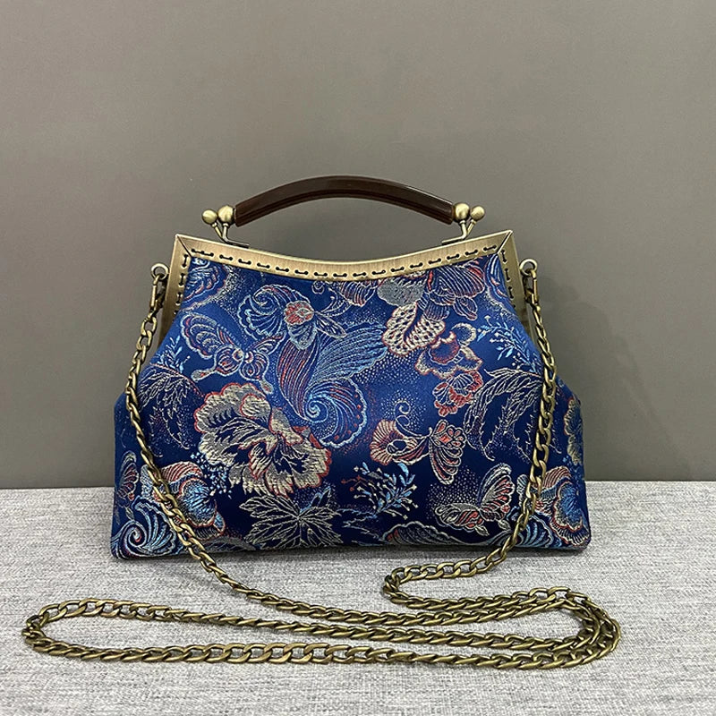 Vintage Shell Lock Lady Bag Chain Women Shoulder Crossbody Bags