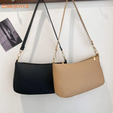 Vintage Shopper Bag Women's Bag Leather Small Shoulder Underarm Bag Purse