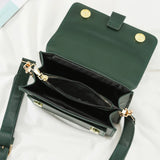 Vintage PU Leather Shoulder Bag for Women Crossbody Messenger Bag