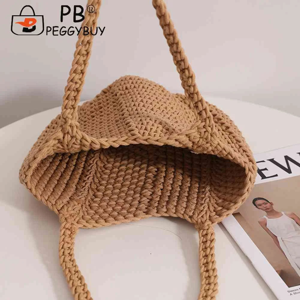 Vintage Woven Shoulder Bag for Seaside Vacation