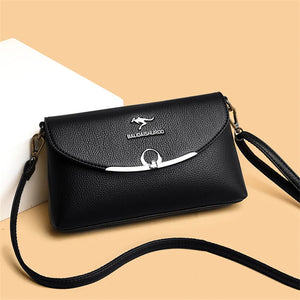 Vintage Leather Shoulder Bag Crossbody Purse Rhinestone Pocket