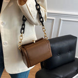 Vintage Shoulder Bag Chain Women Handbag Square Tote bag