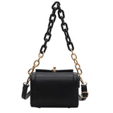 Vintage Shoulder Bag Chain Women Handbag Square Tote bag