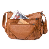 Vintage Shoulder Bag Women Bag High Pu Leather Messenger Bag