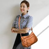 Vintage Shoulder Bag Women Bag High Pu Leather Messenger Bag