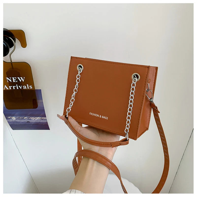Vintage Shoulder Bag Women Casual Handbags Purse Small Square Crossbody Clutch